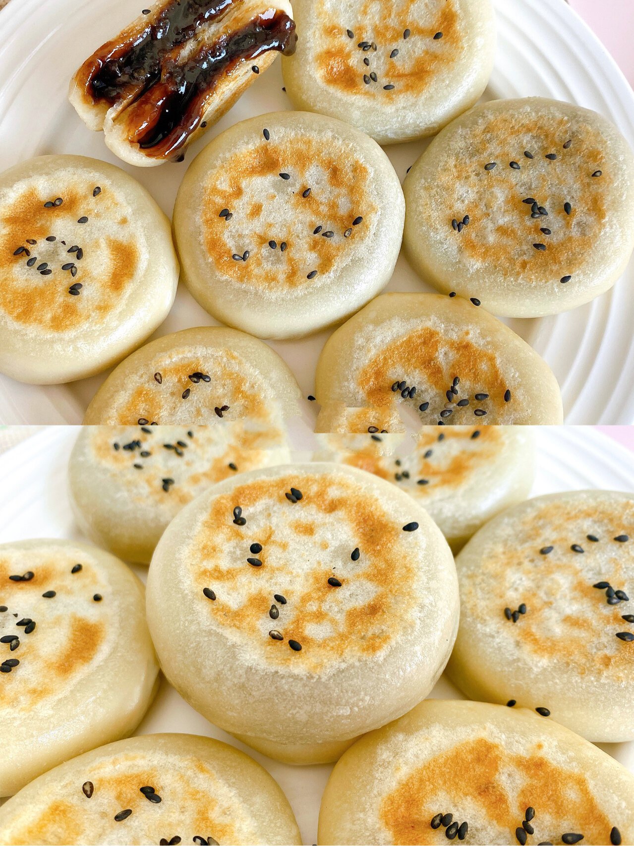 香甜的流心红糖饼 咬一口就流心哦 好吃到转圈圈,做法也非常简单快手