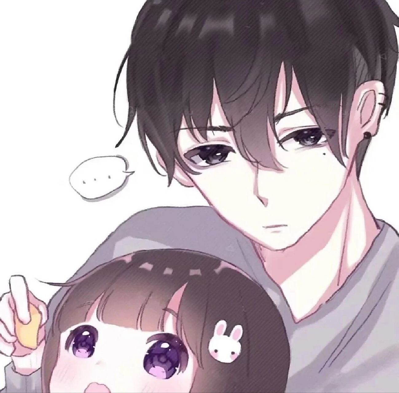 另一个是动漫情侣头像,前两套是兄妹,后两套是师徒,男孩子们别熬夜了