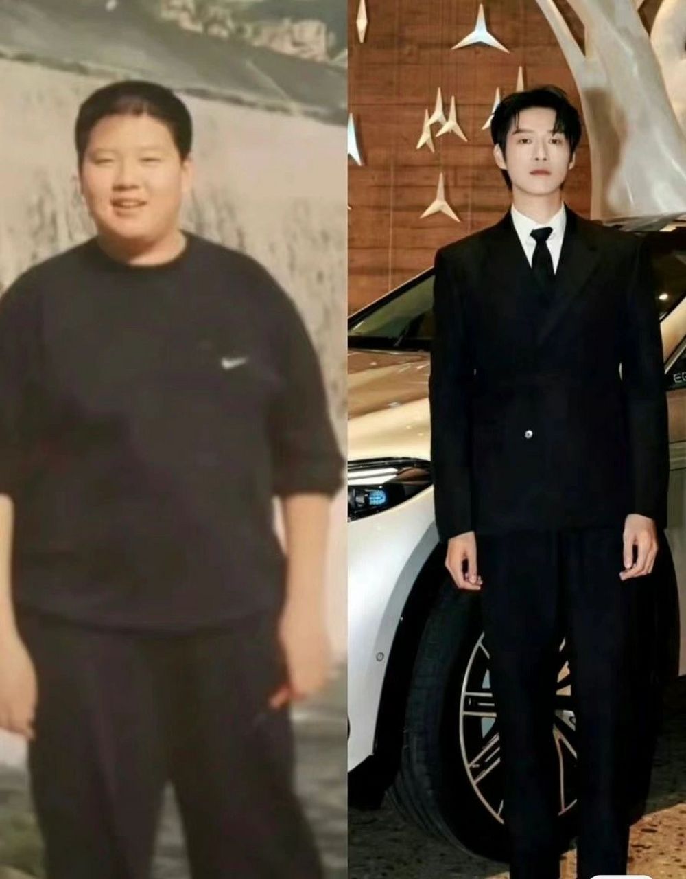 男明星减肥前后对比看着比女明星更直观