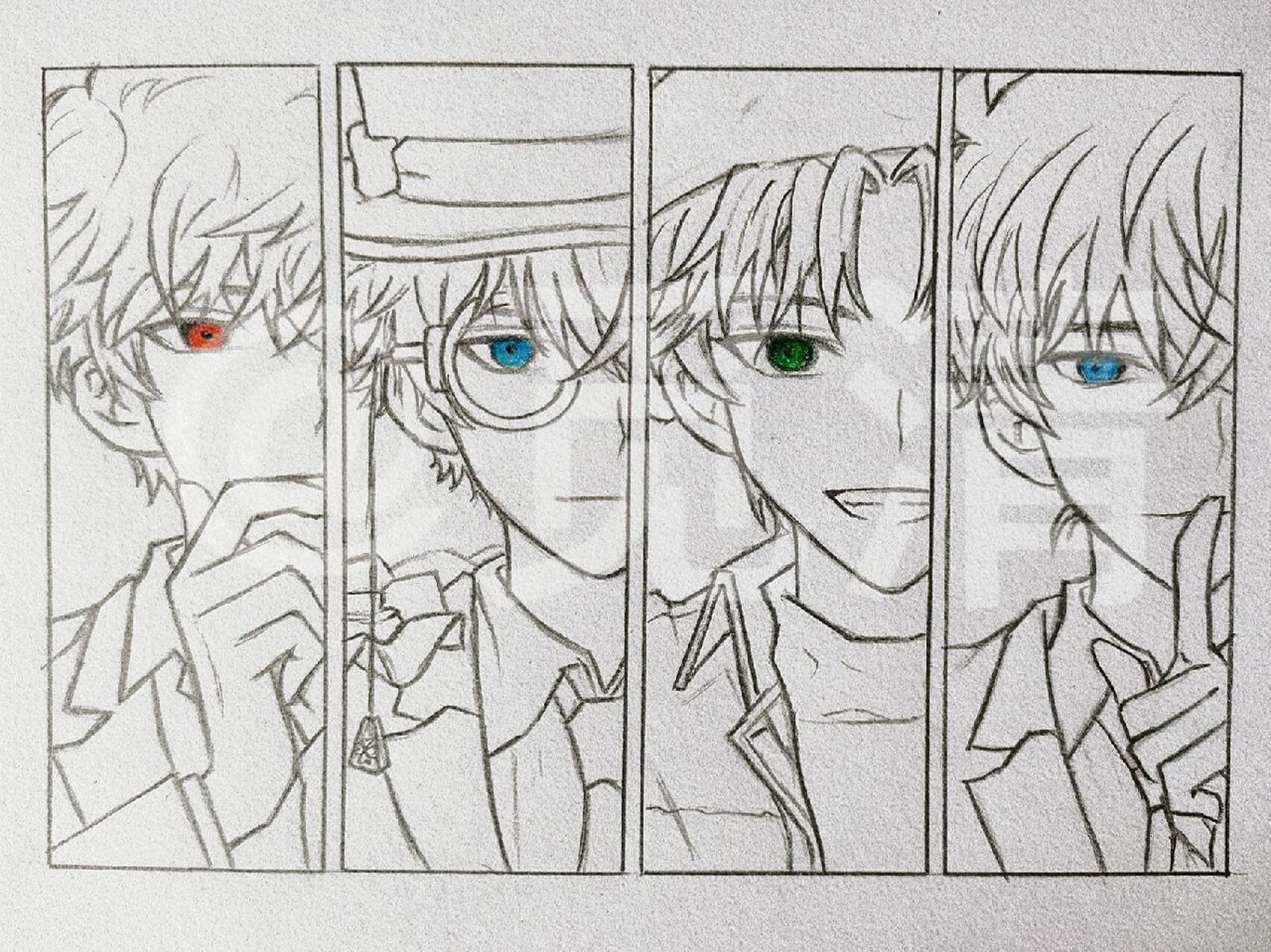 名柯f4手绘(原图放在最后了)