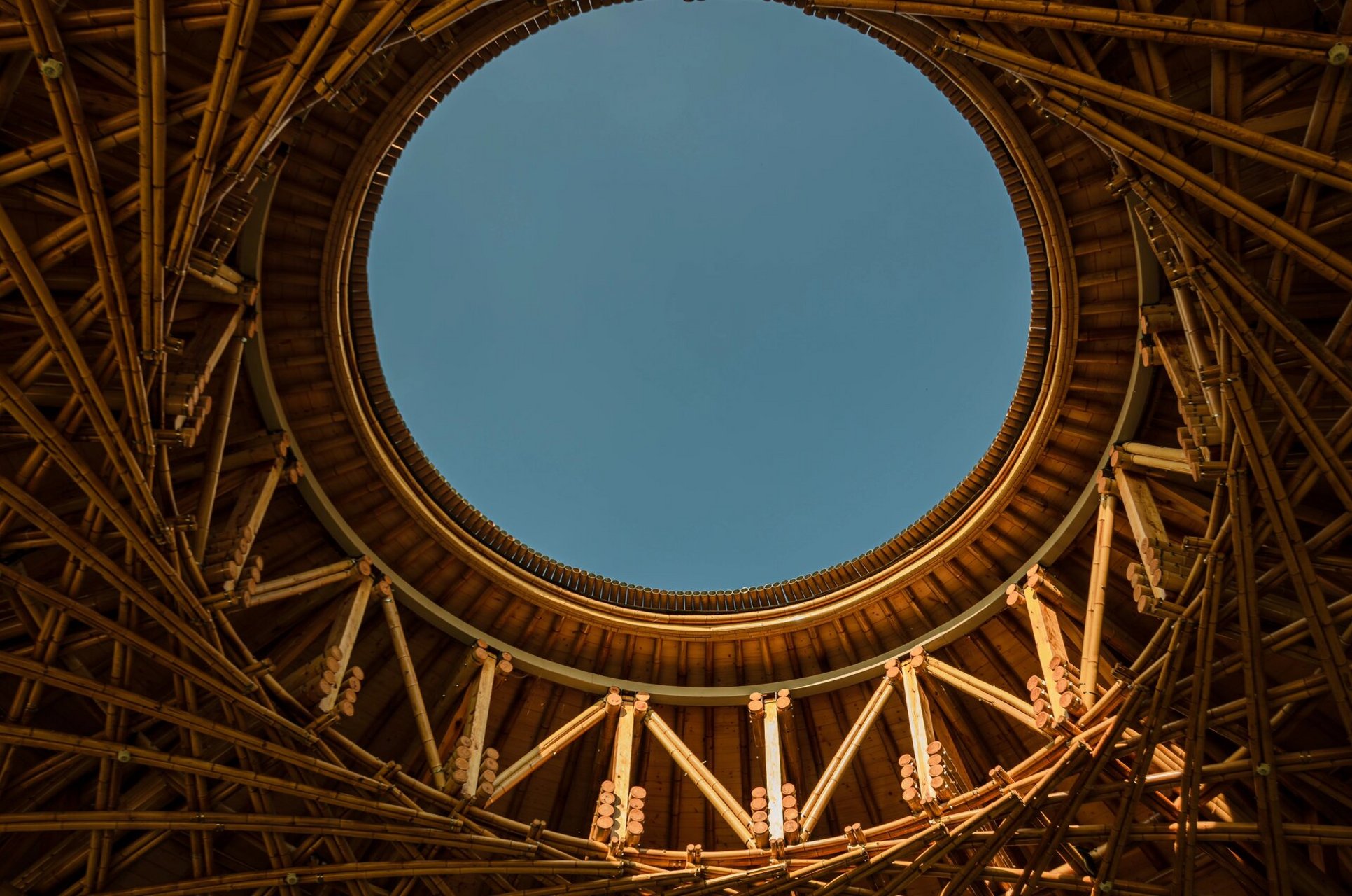 宜宾竹文化生态公园 三江新区竹文化公园的建筑都很有特色,很多建筑都