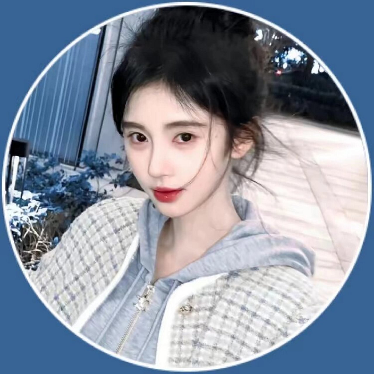 鞠婧祎圆框头像