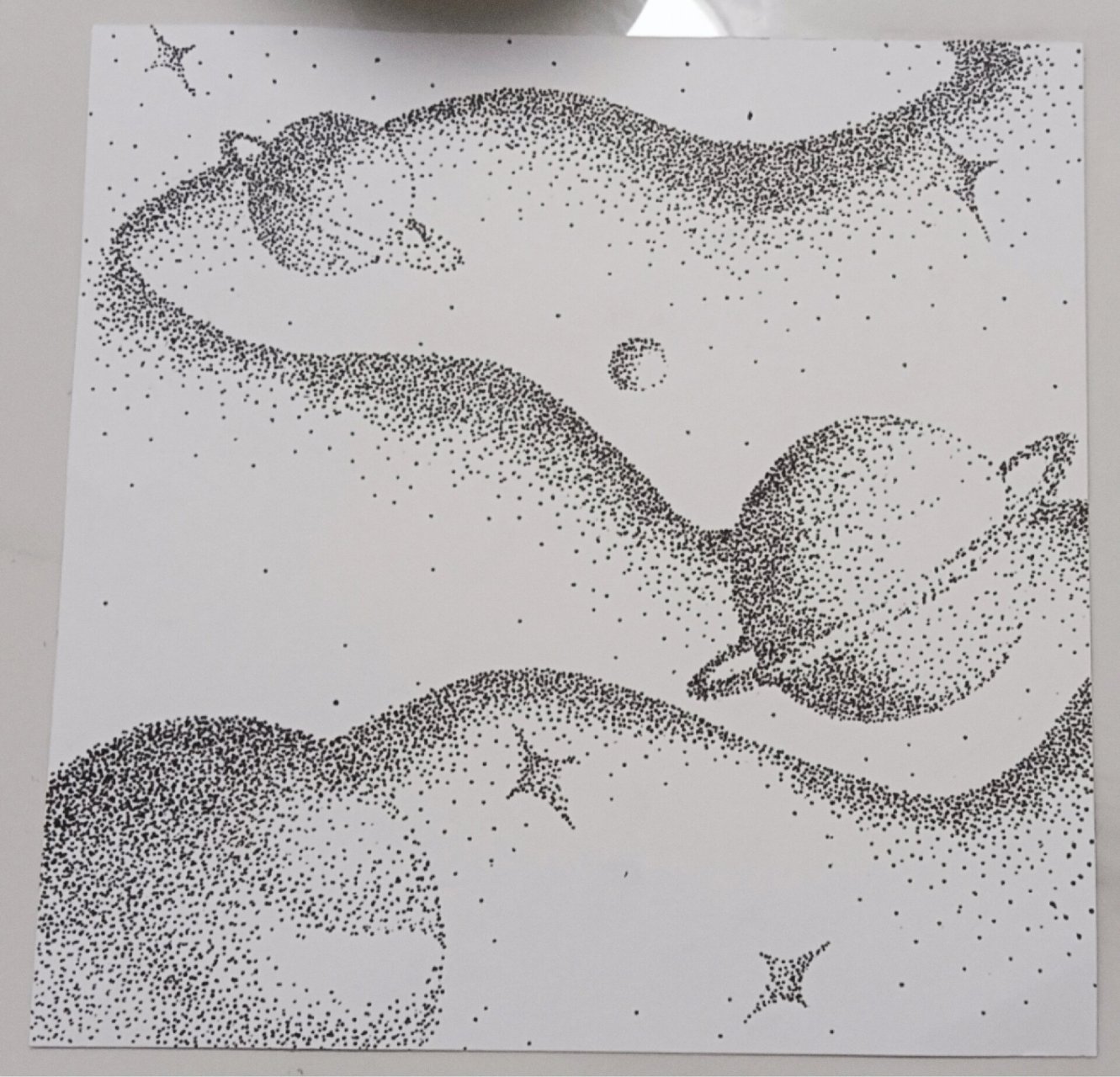 平面构成作业～ 一是同形异构,二是密集,三是对比,四是渐变