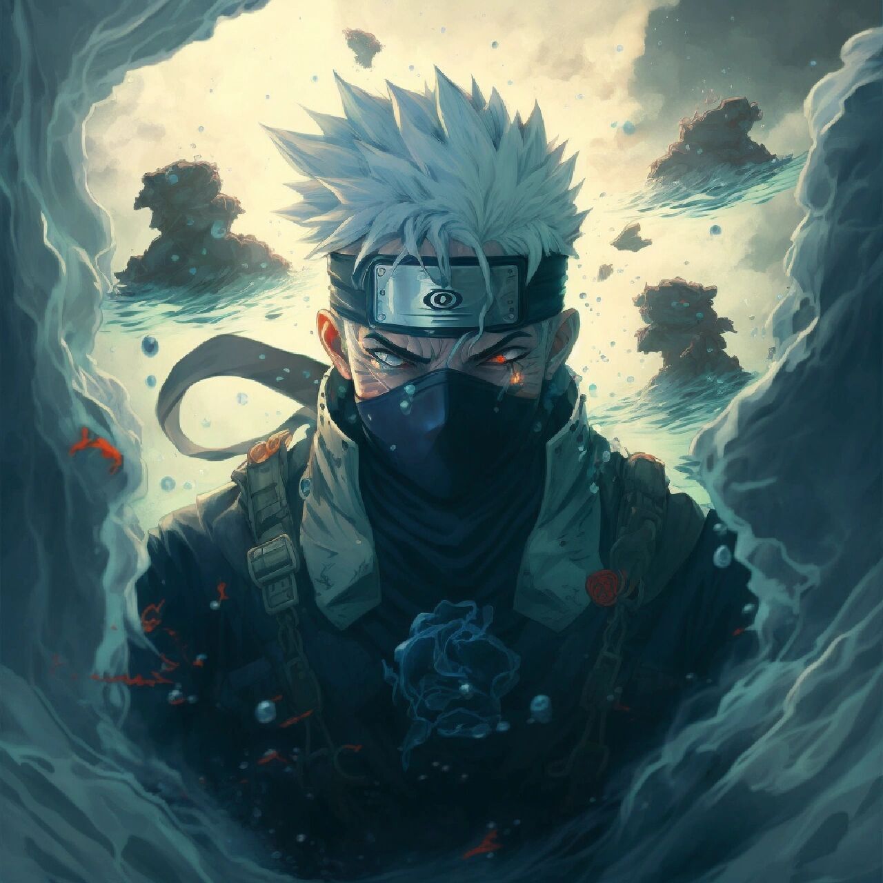 ai生成·火影忍者卡卡西风格头像