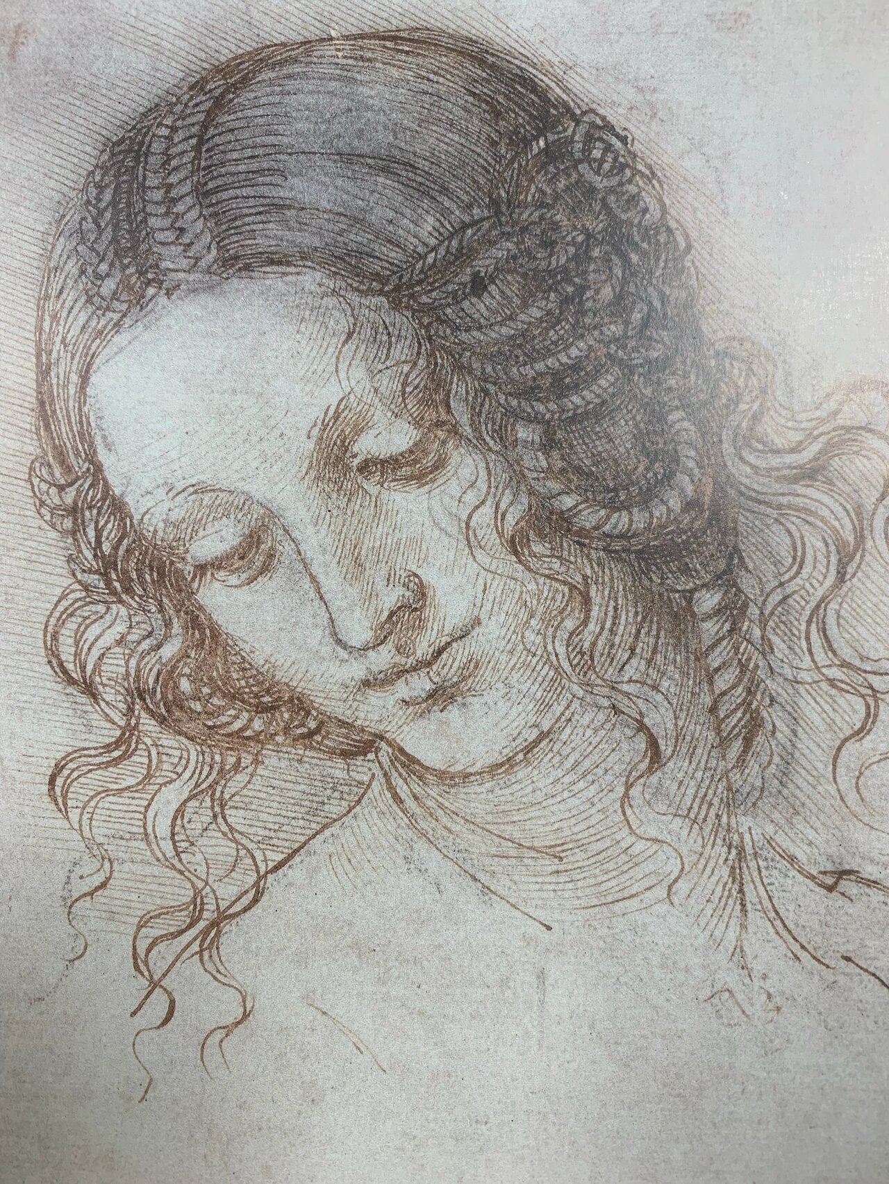 达·芬奇(1452-1519)素描头像