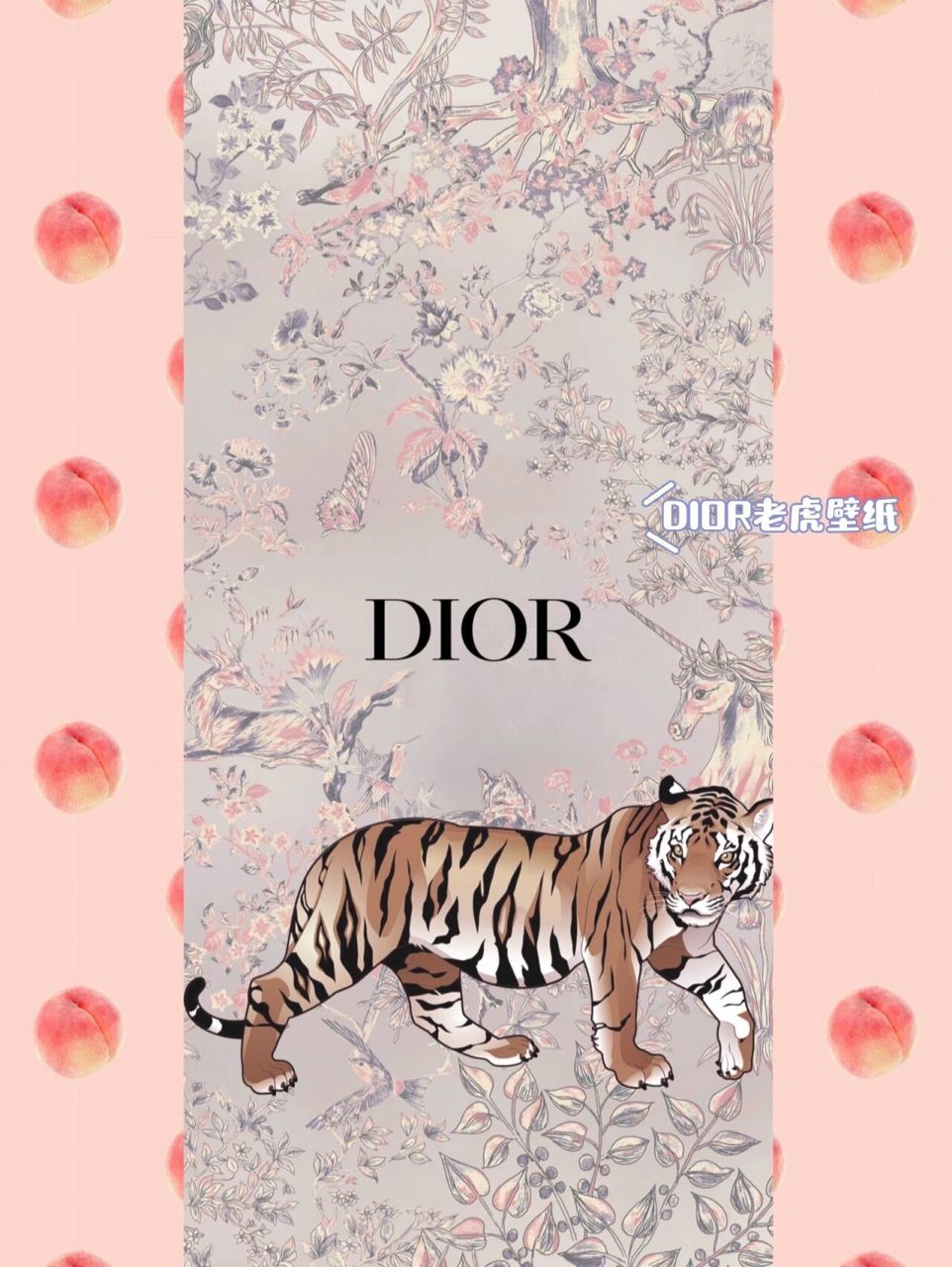 dior老虎壁纸 虎年壁纸 精选壁纸 dior壁纸的颜色真的很清新 搭配上