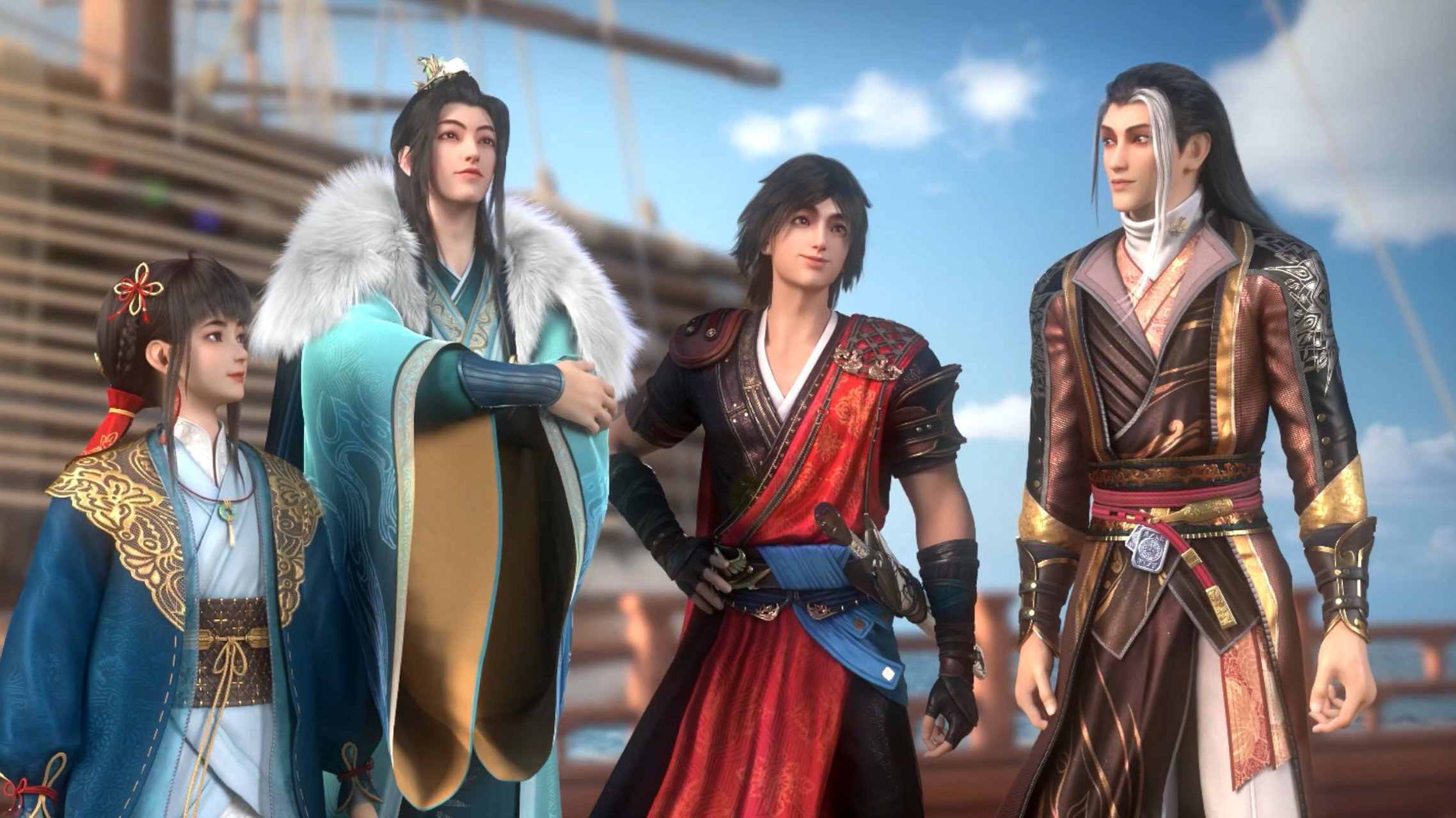 【今日更新】#少年歌行海外仙山篇#  "在下萧无心 !" "在下雷阵雨 !