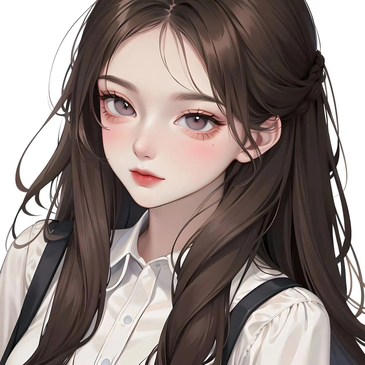 头像|黑发少女 姐妹们喜欢自取哈