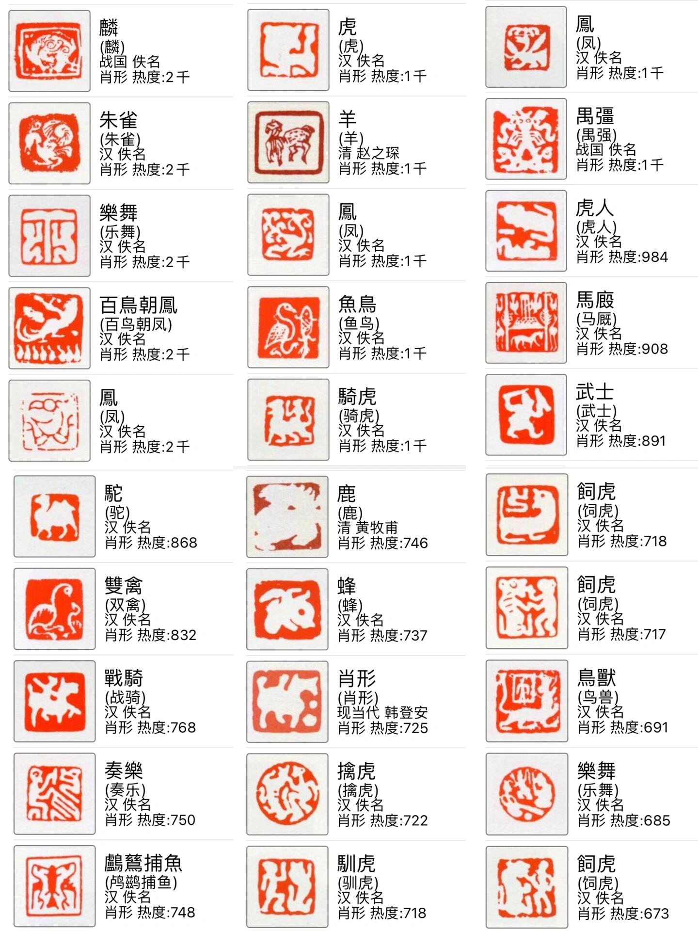 印章集锦(2)|古生肖图形章