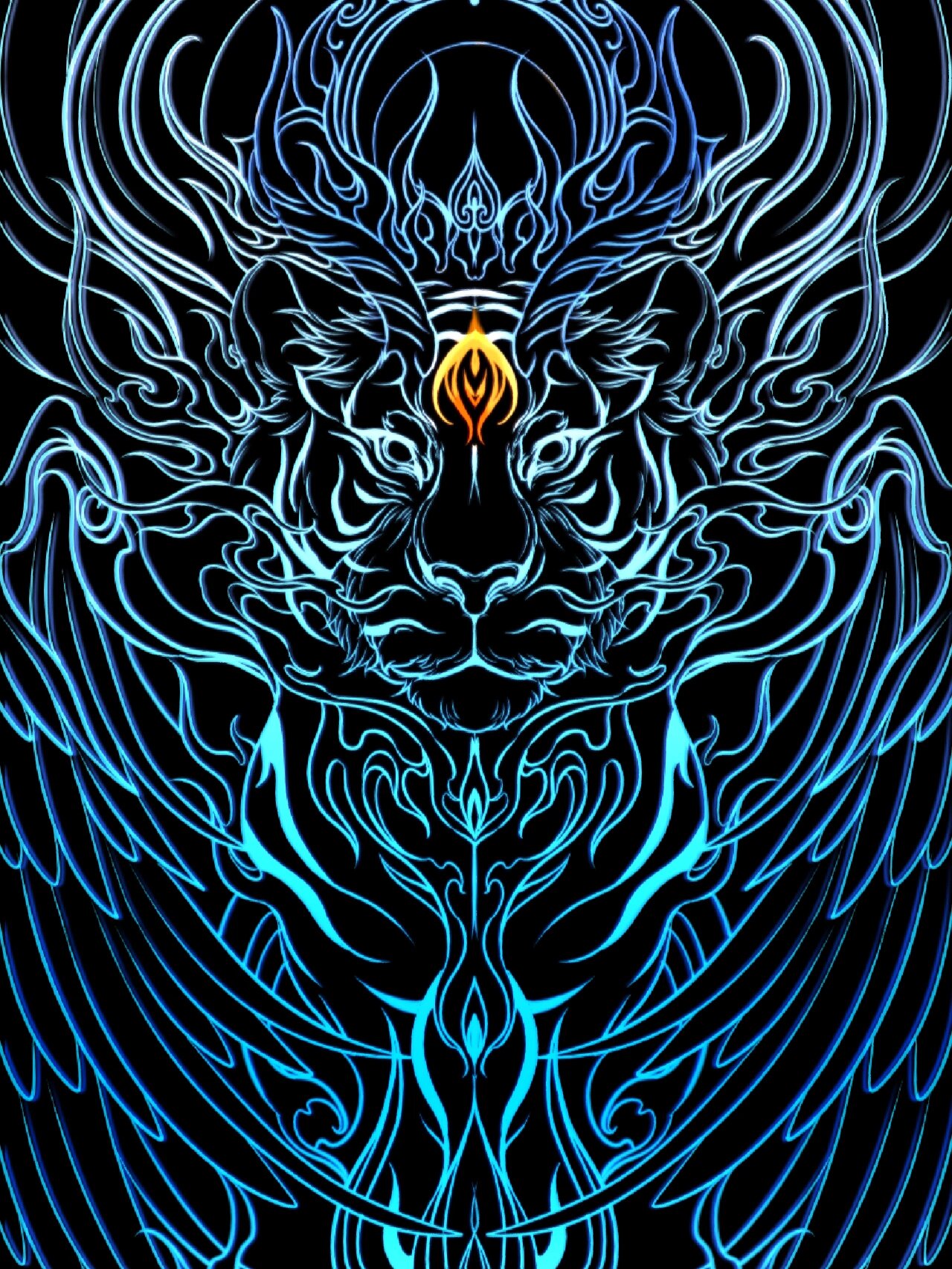 【四大凶兽壁纸合集】 依次是穷奇 梼杌 饕餮 混沌  突发奇想画了四个