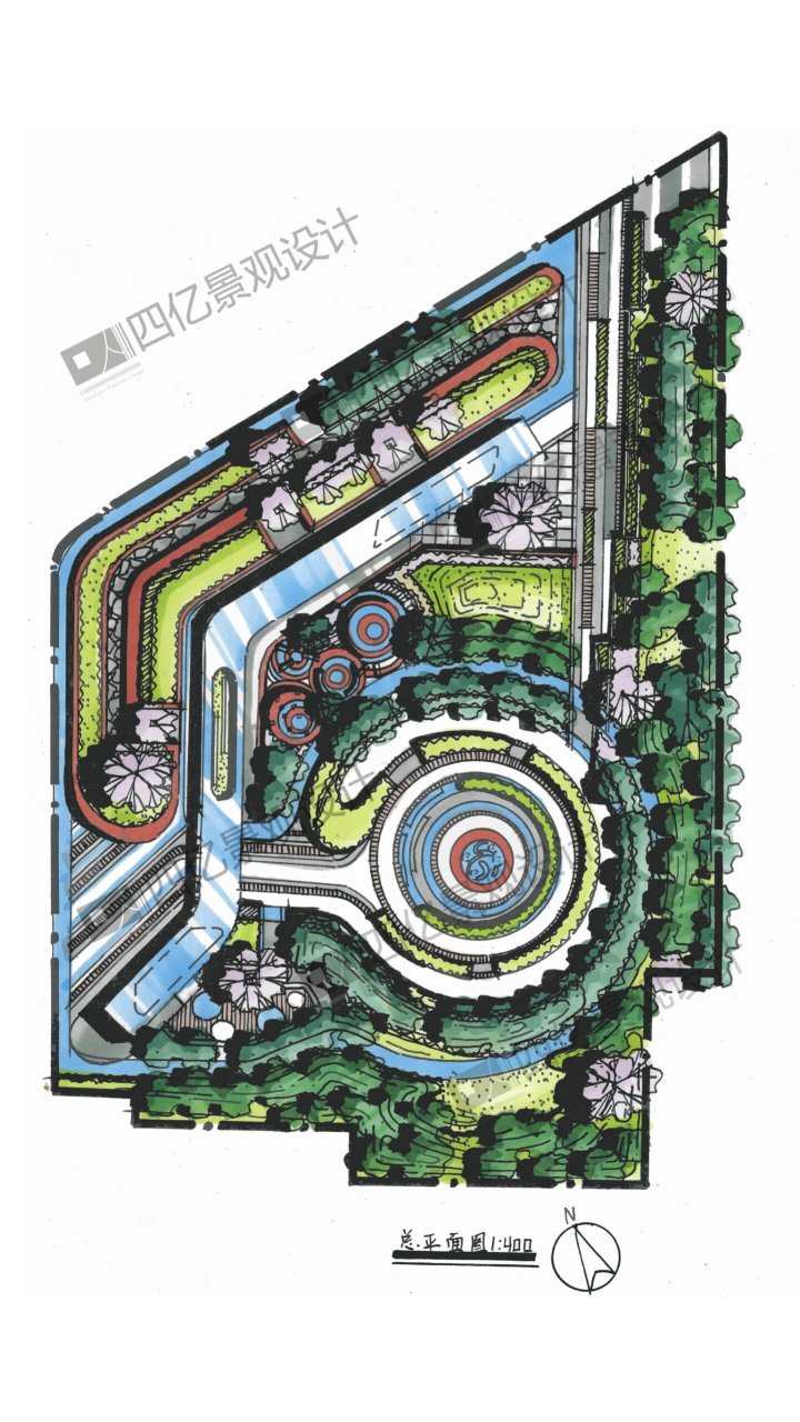 上海乐山绿地口袋公园平面图转绘 联系我,可以参加四亿景观抄绘活动!