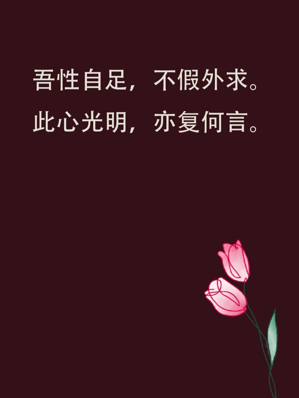 书摘// 吾性自足,不假外求 95这是摘自王阳明先生的两句名言.