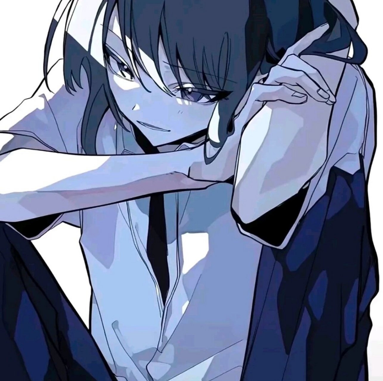 忧郁孤独系 小众动漫男头 世界愿以孤身前进