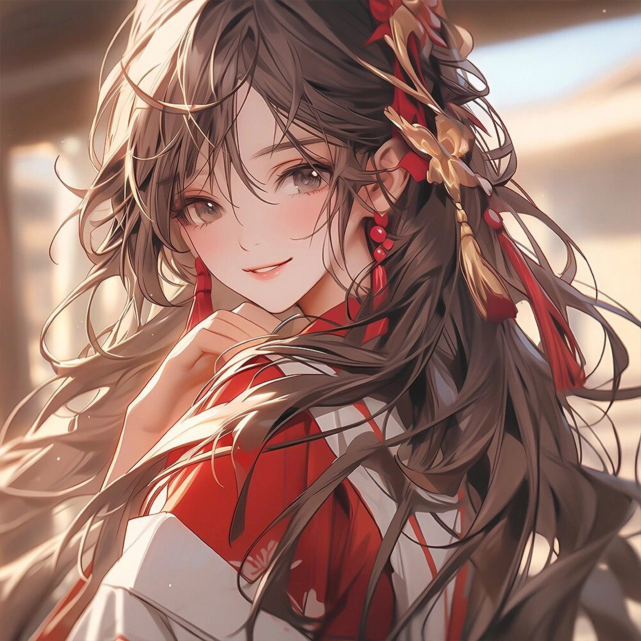 中式古装·国风少女·气质优雅女生头像 相似星辰的眼眸—— 隐藏了