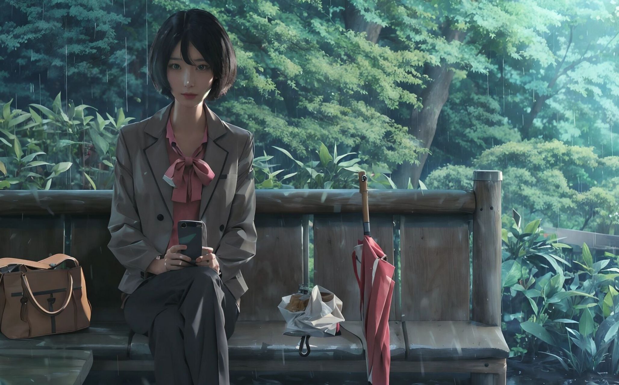 言叶之庭 雪野老师真人太美了!