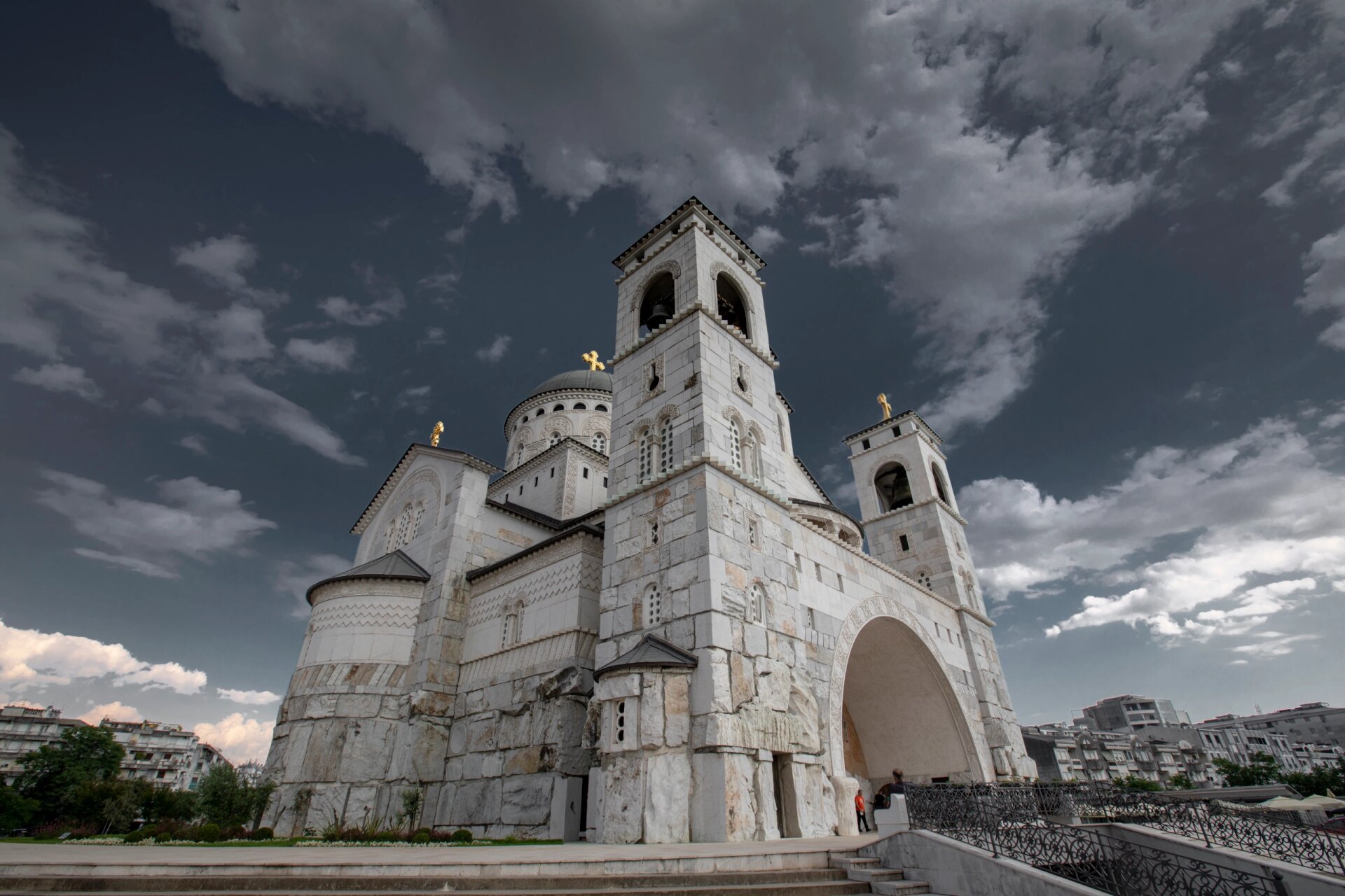 黑山共和国首都波德戈里察基督救世主大教堂  2023年6月20日拍摄