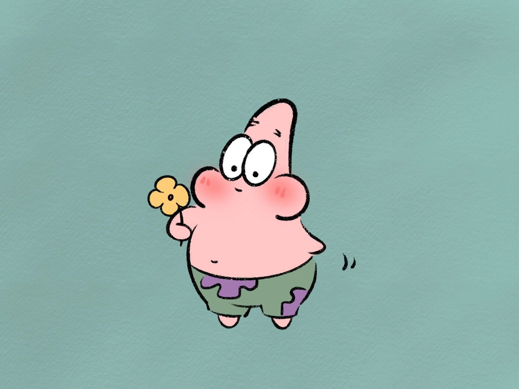 可爱简笔画【含教程】 派大星