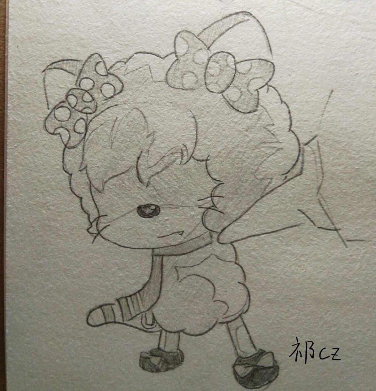 美羊羊绘画‖一个又酷又飒的女孩子呀