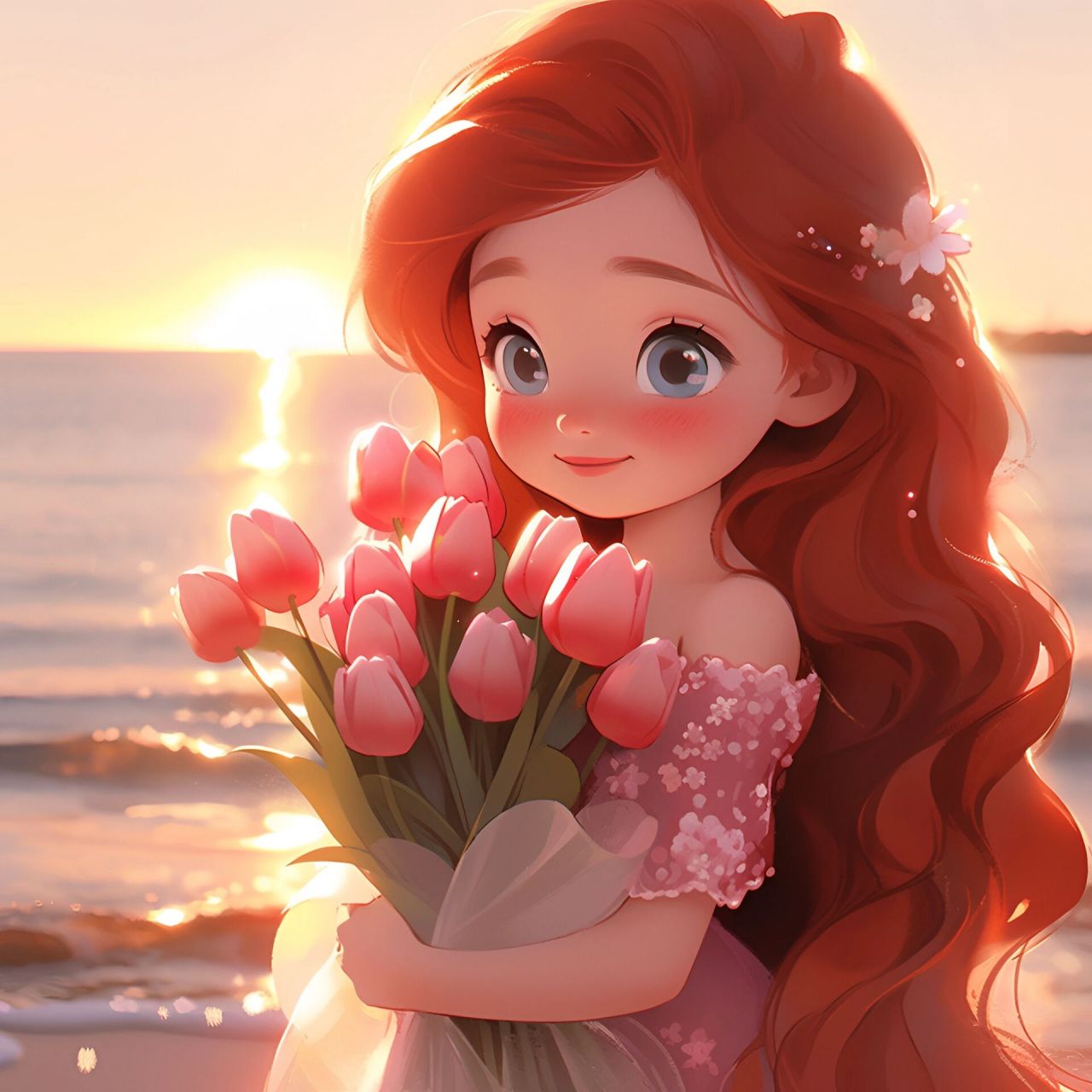 可爱到冒泡01迪士尼公主q版头像