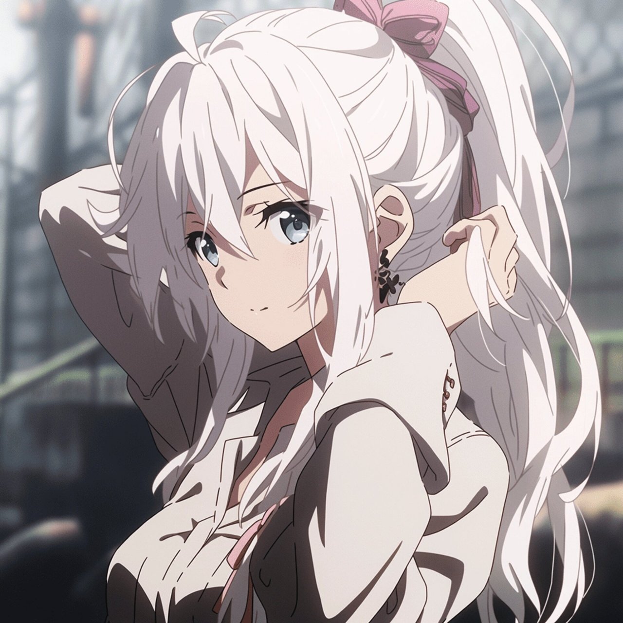 白发高马尾丨动漫女头             生成