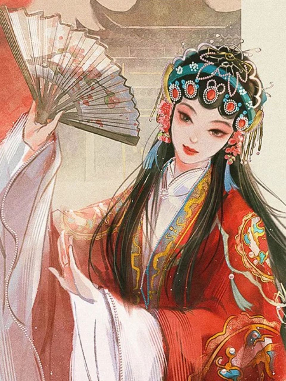 国粹拟人之京剧         "我听得耳熟,他唱得悲凉.