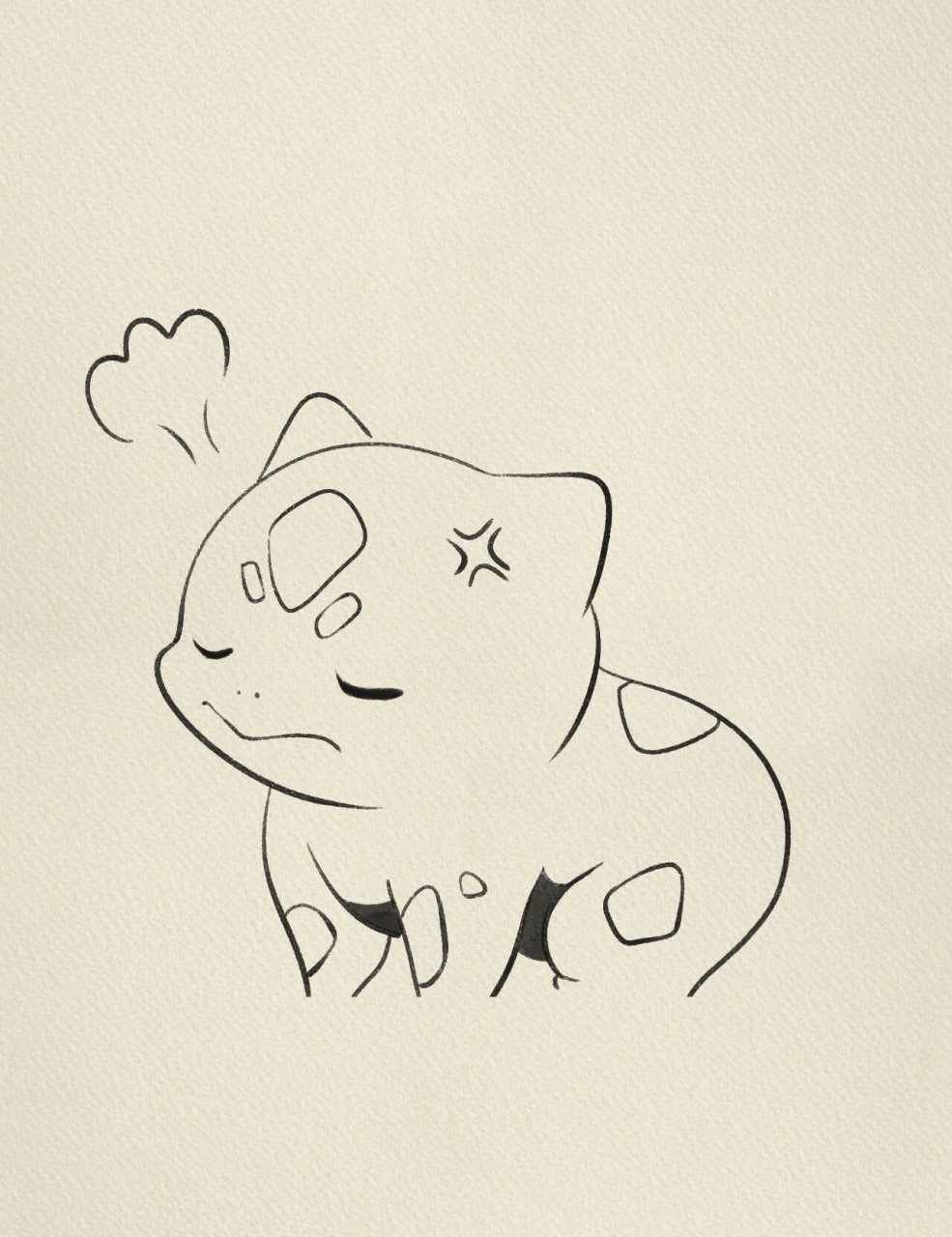 妙蛙种子简笔画‖(81)