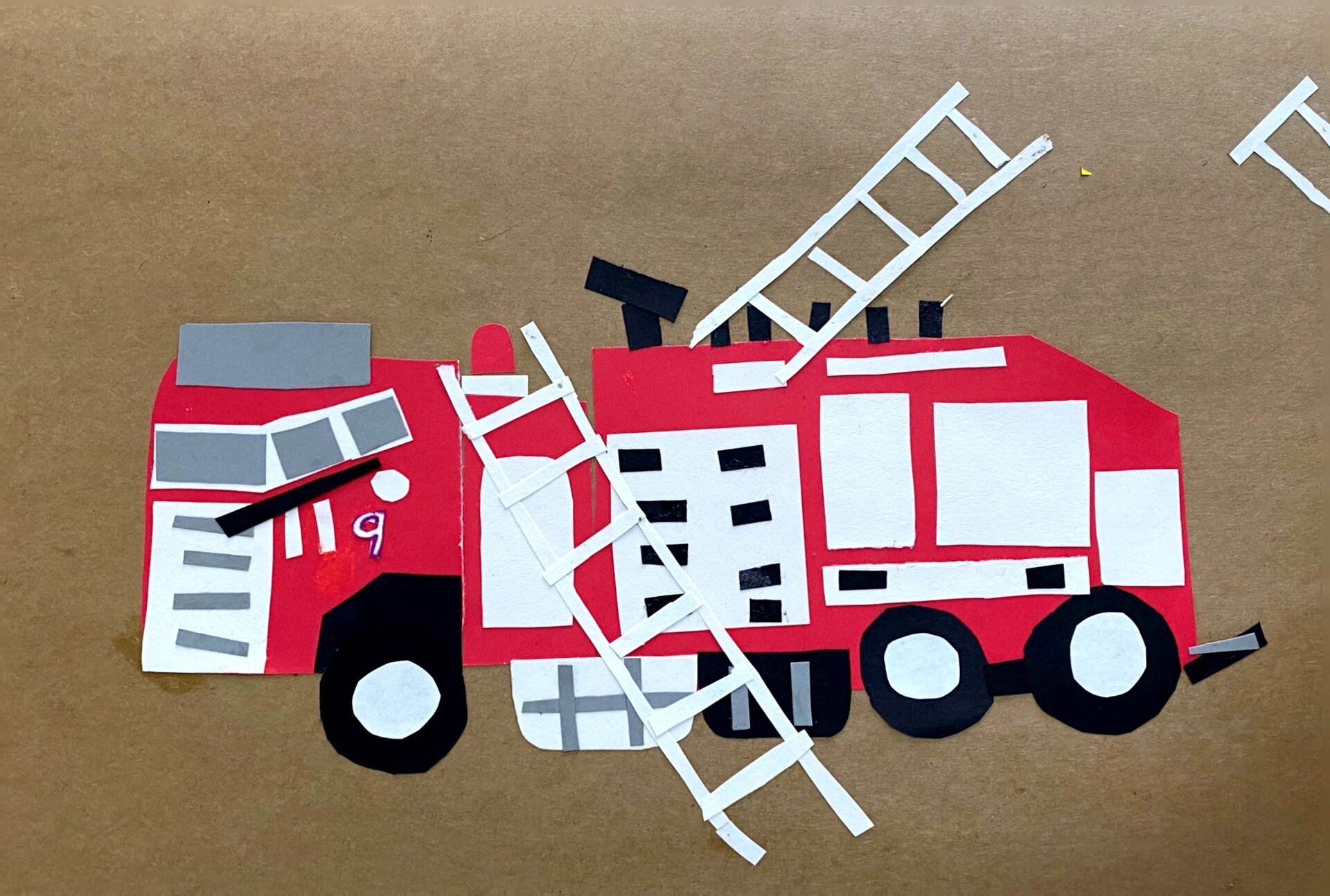 剪贴画《消防车车》