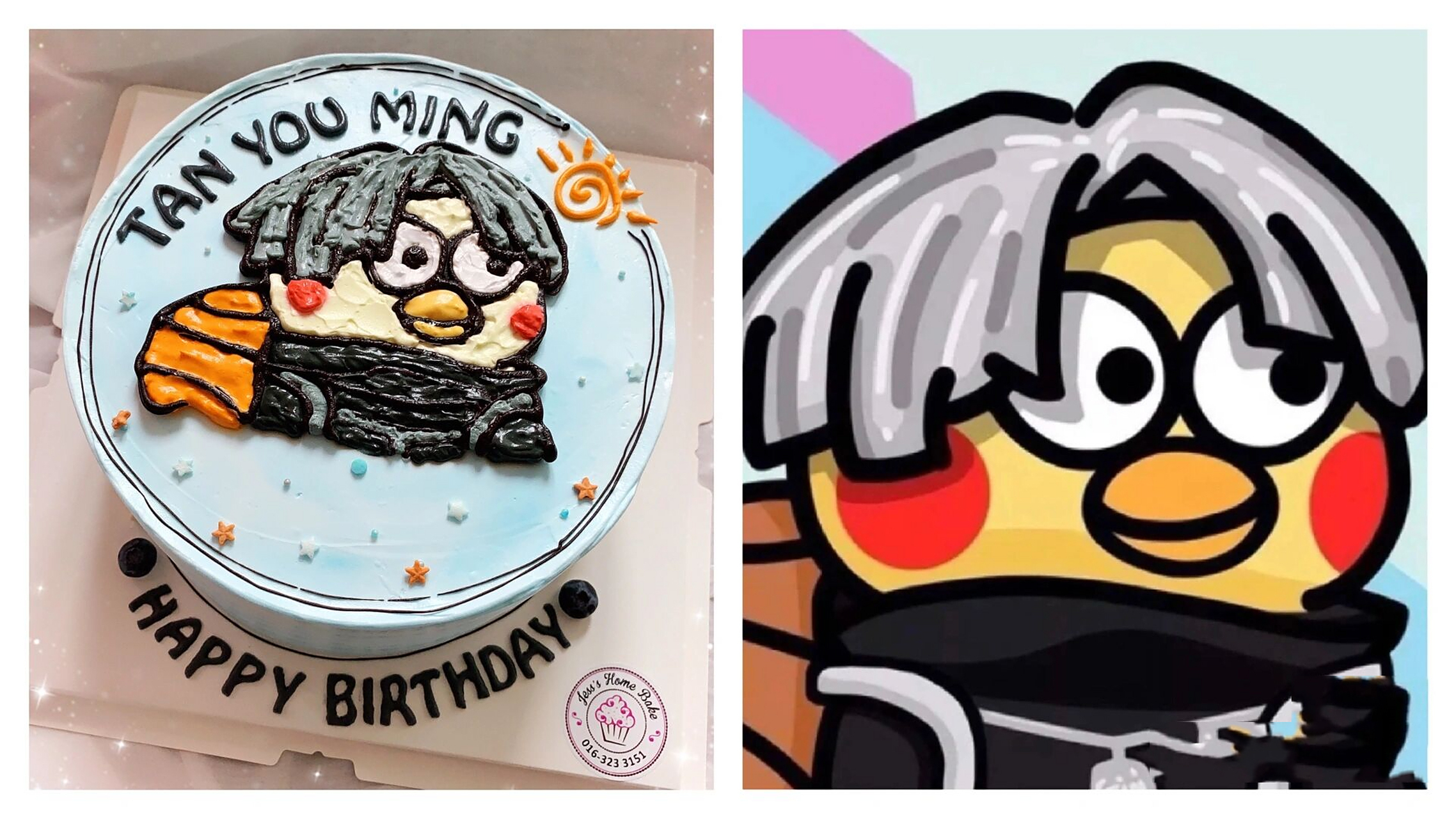 蔡徐坤 偶像蛋糕 手绘蛋糕