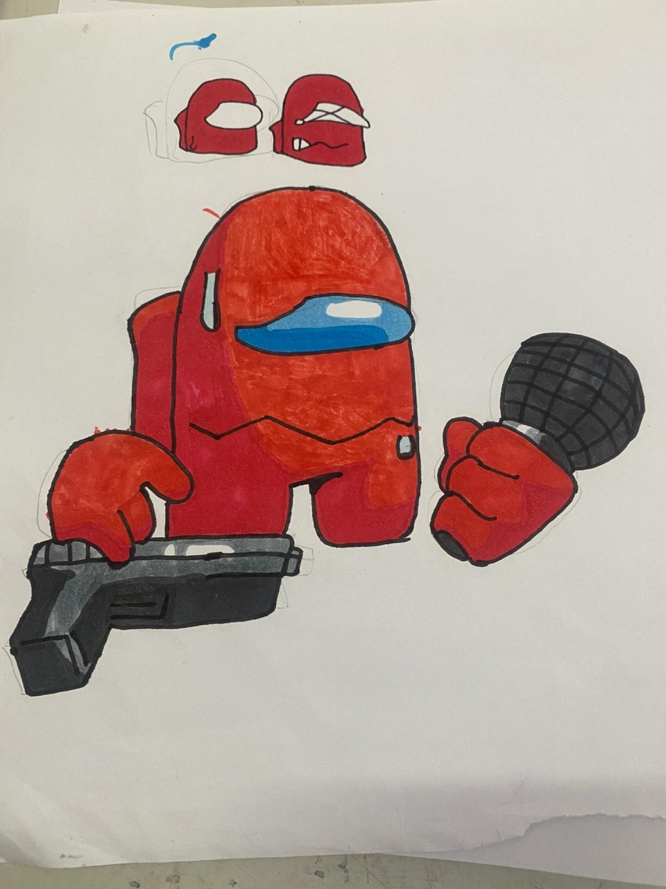 画fnf太空狼人杀v4(3) 小红