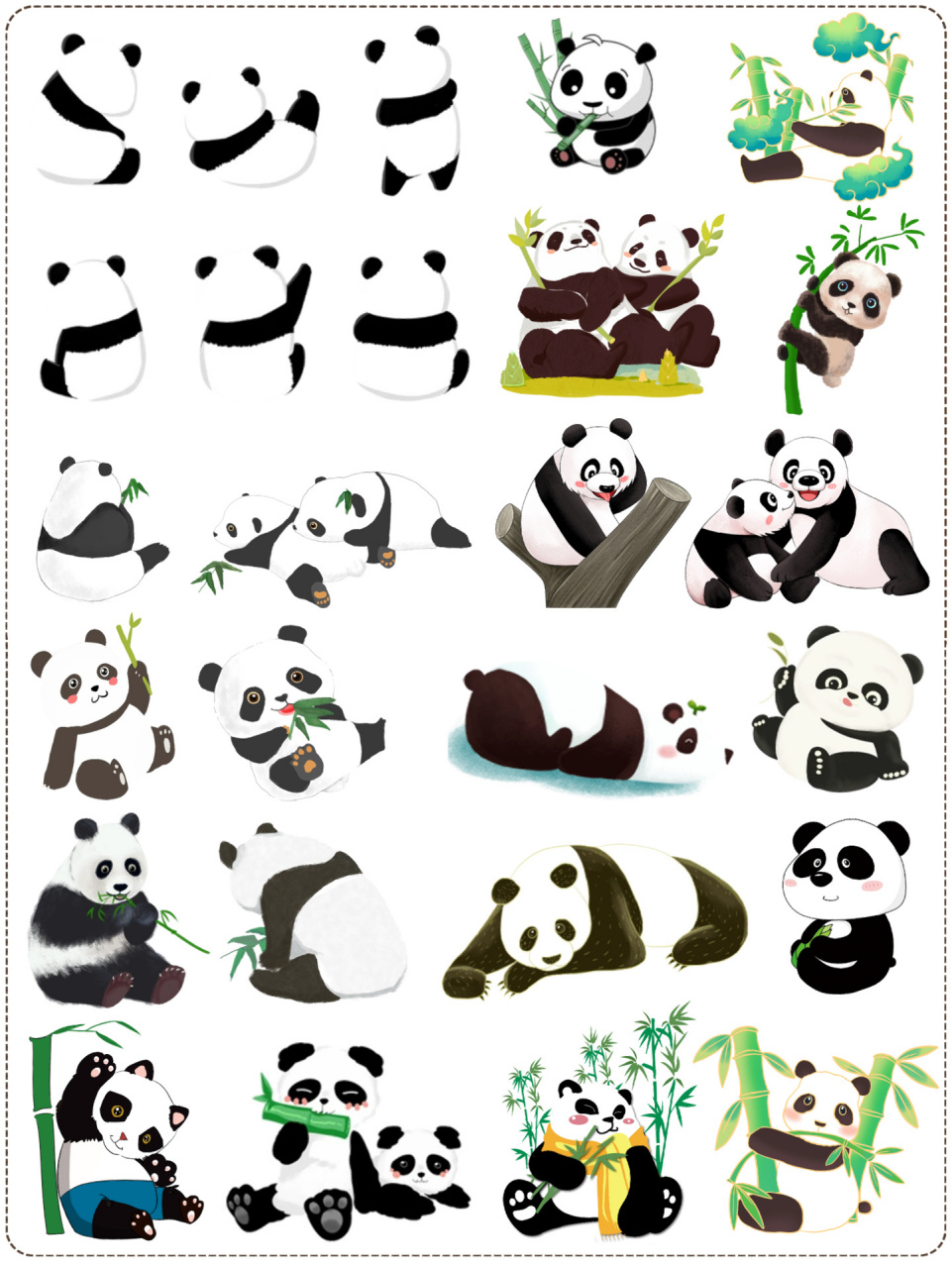 大熊猫素材|94可爱胖达国宝素材 94今日分享『熊猫』素材