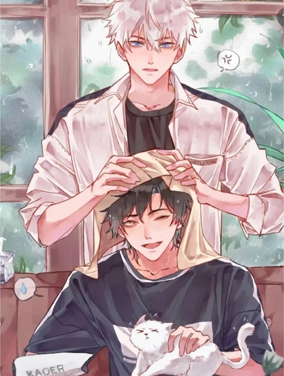 两个男生在楼梯间接吻!