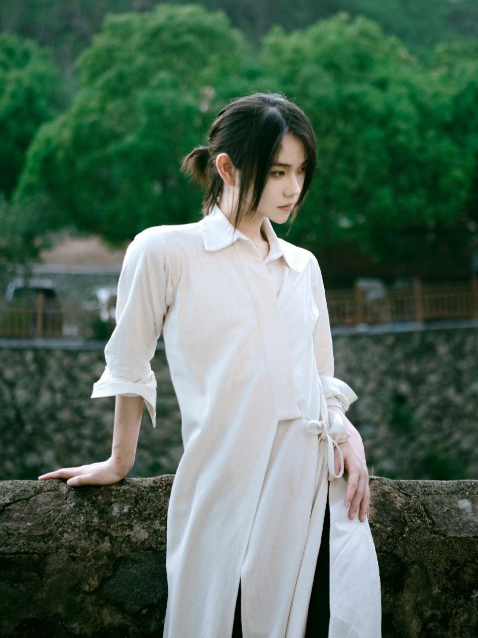 清冷长发美男! 清冷氛围感拉满! 出去玩啦!