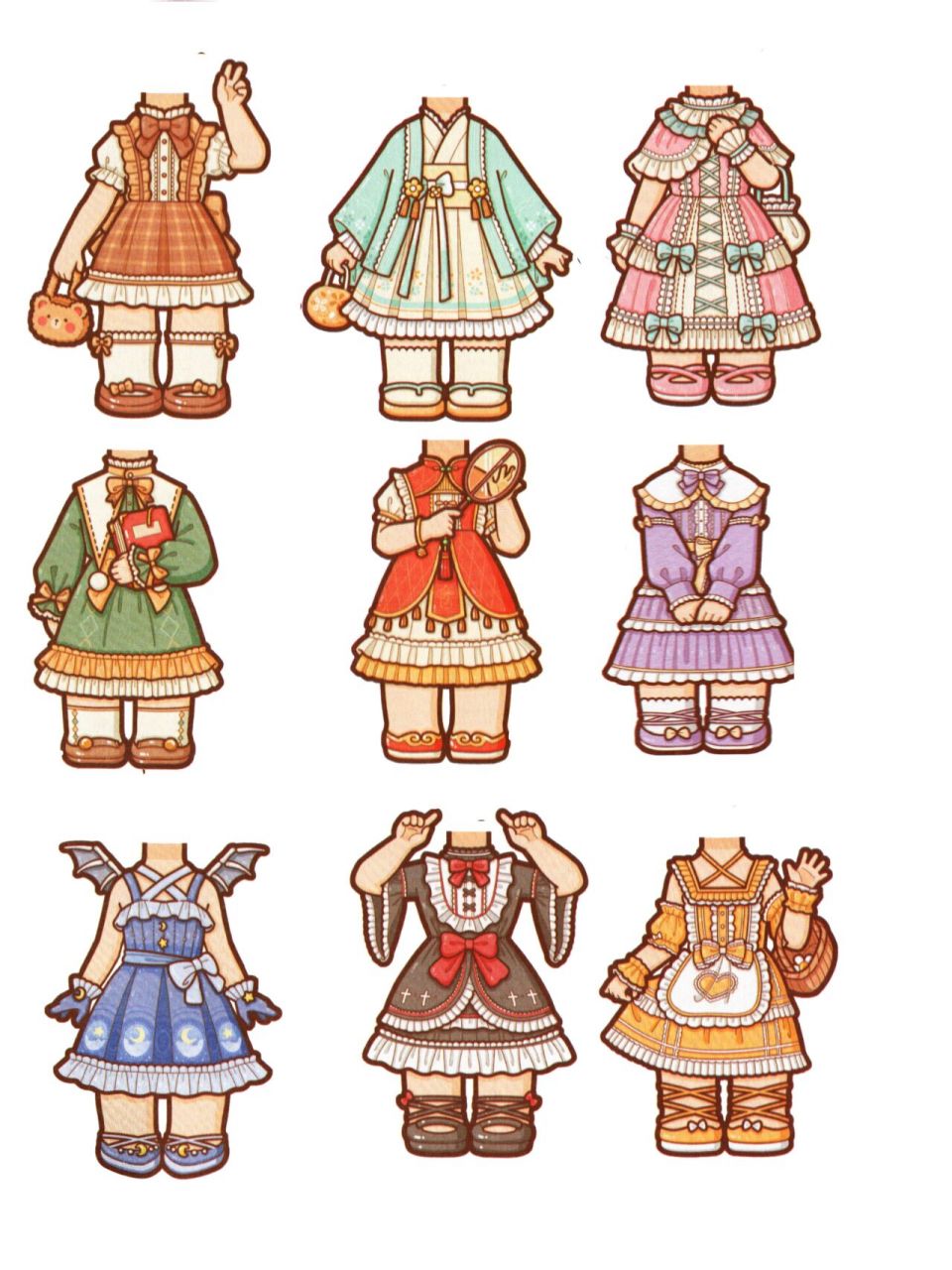 第八期小麻薯之古风百变衣橱 电子素材 高清图片 02020202