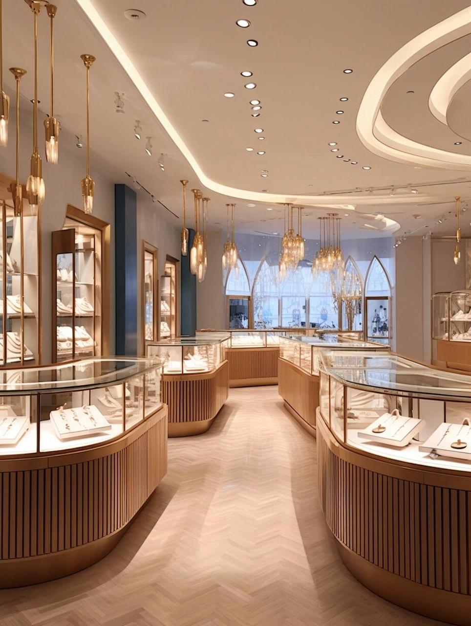 照明设计正是营造良好氛围的关键因素7399很多珠宝店不断