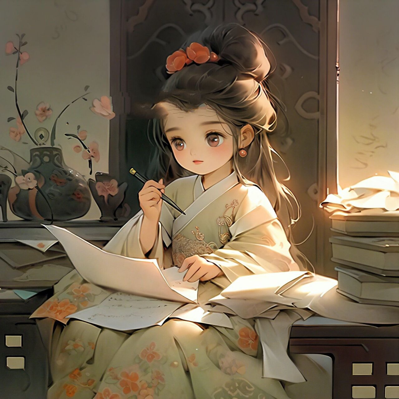 好好学习做个才女|古风美女头像 无论考得怎样,都要相信自己前途无量