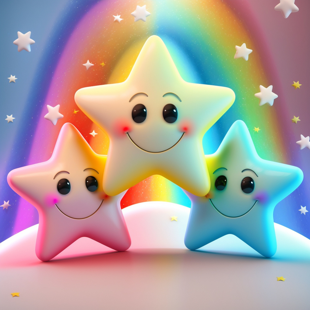 三颗彩虹幸运星 三颗彩虹星又来了