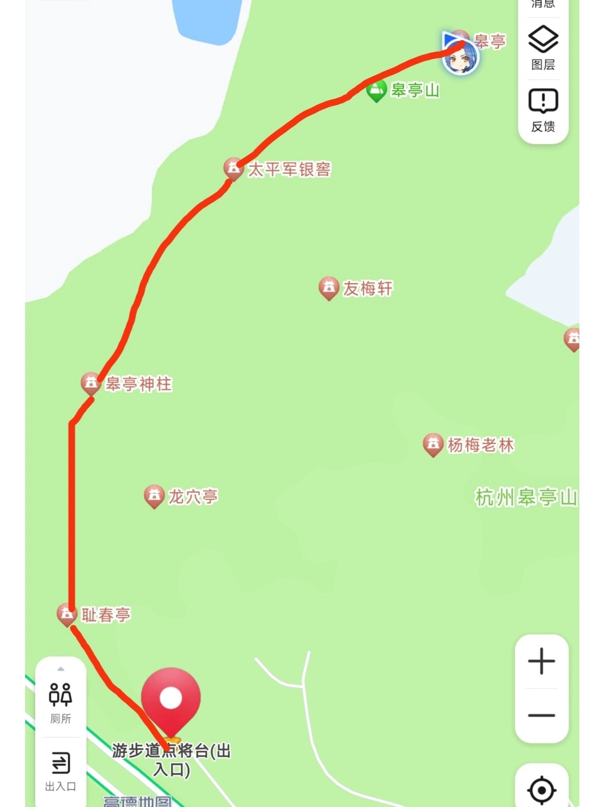 杭州皋亭山景区地图图片