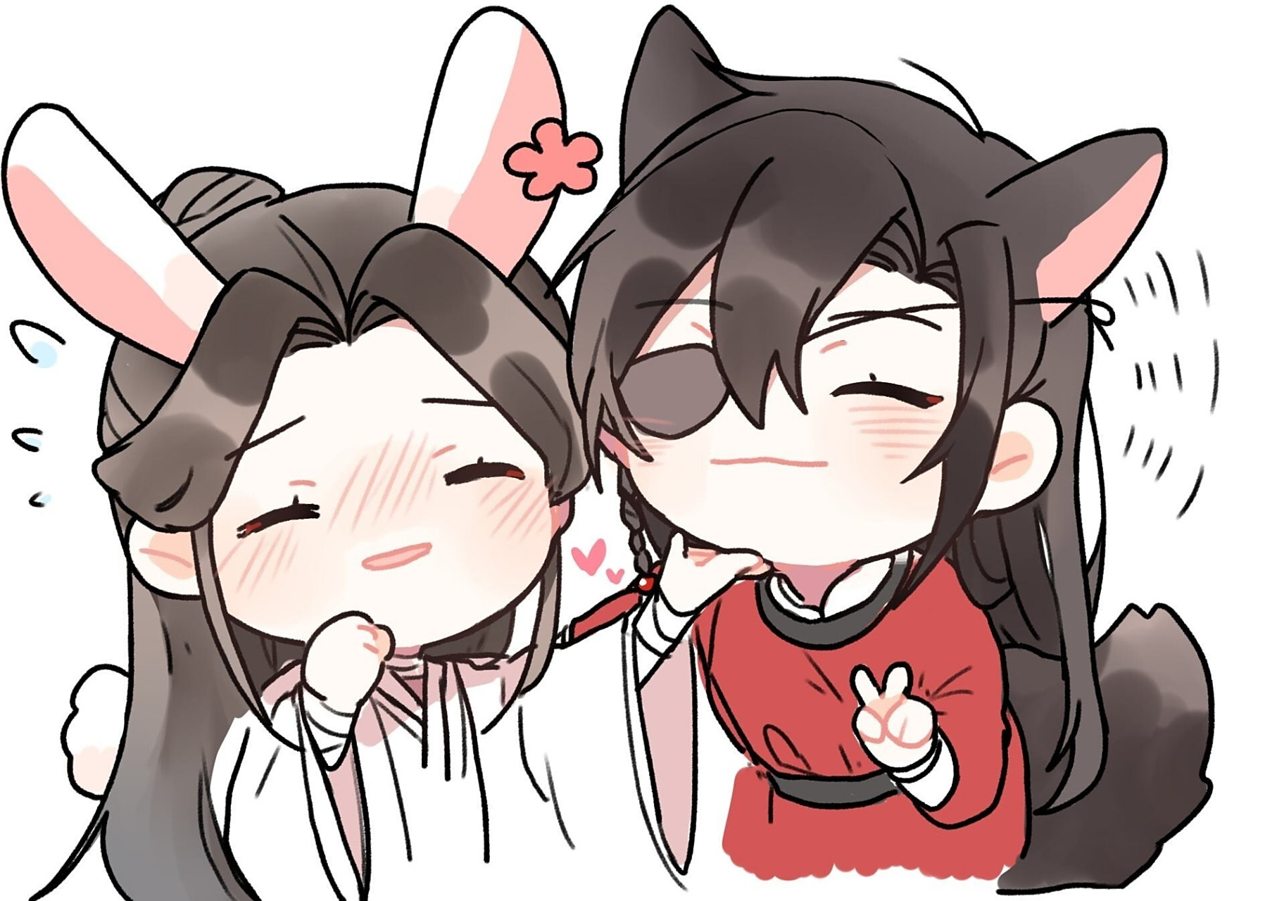 (临摹)天官赐福 q版花城 谢怜