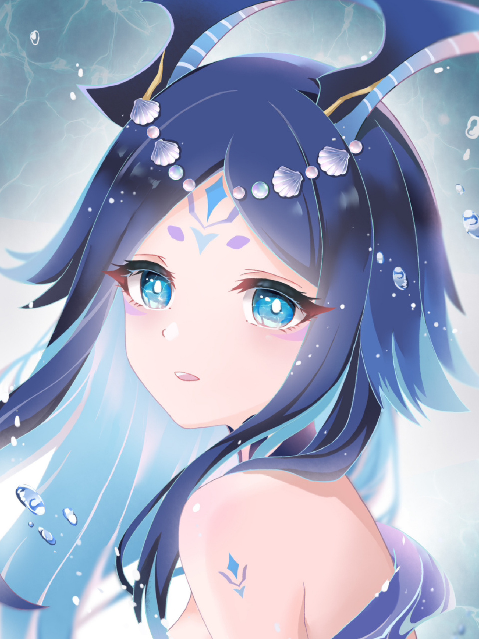 壁纸分享「莱依拉」 emmm……好像混进去了一只夜叉 	 来源:安知鱼