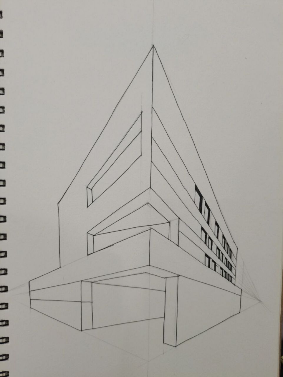 控笔练习/体块建筑手绘/透视练习 [庆祝]封控让我又一次实现画画自由