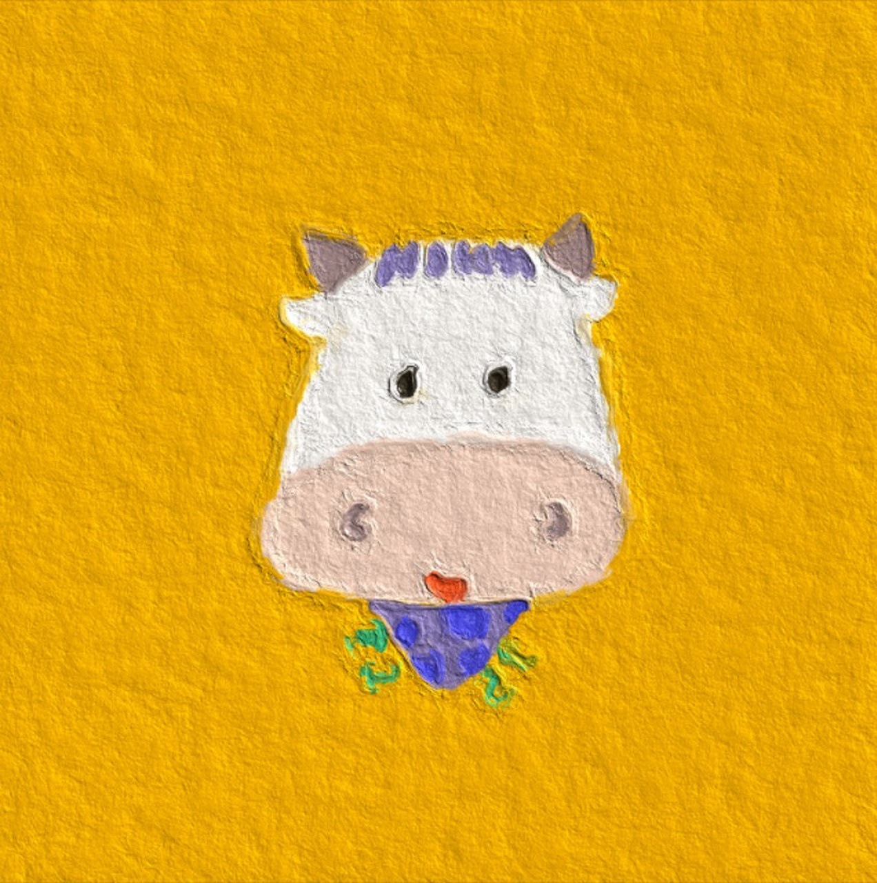 可爱的小牛拿去做头像吧!