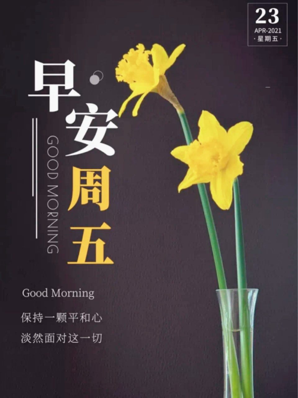 周五你好,早安.