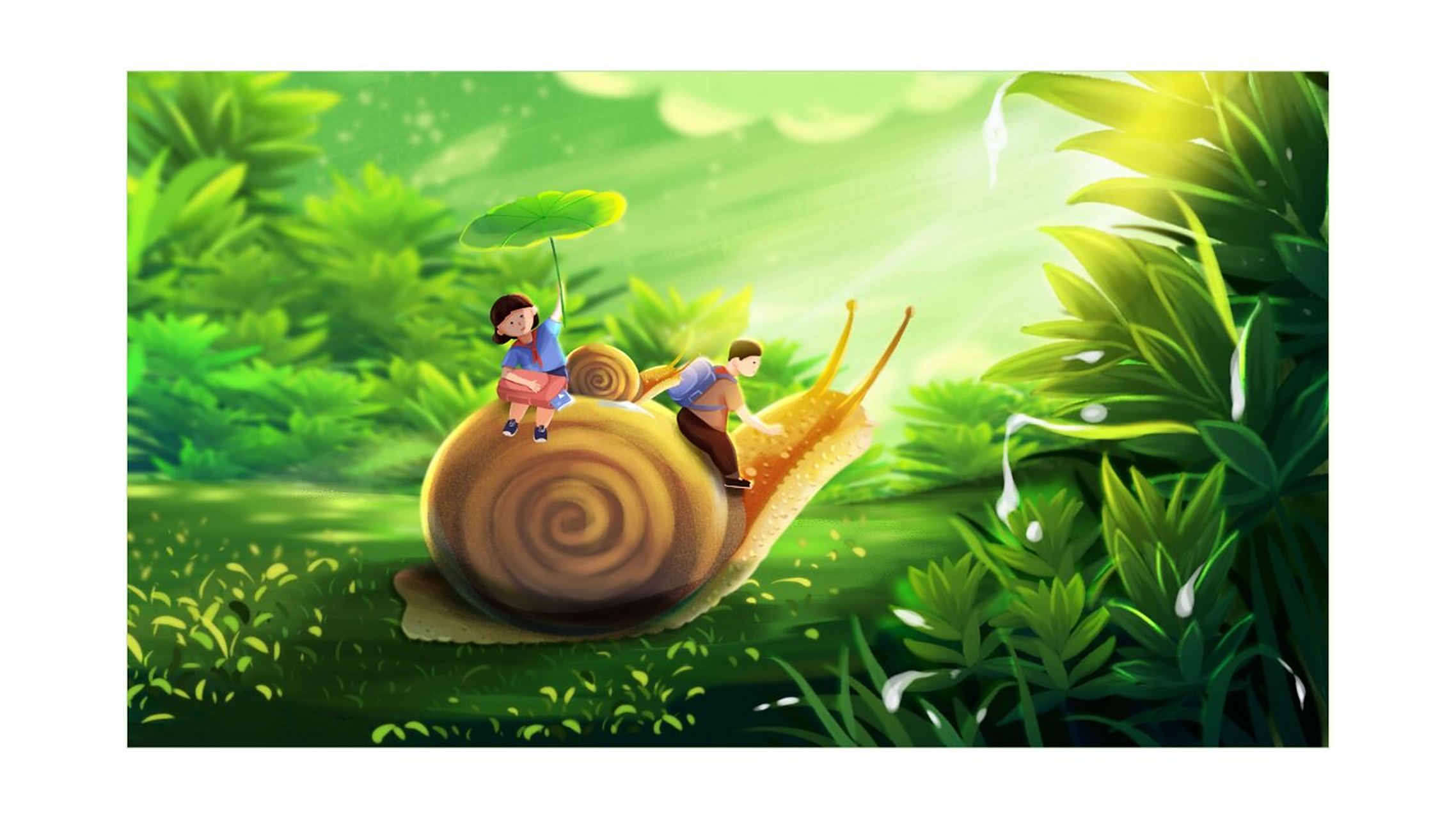 一上课文插图 14《小蜗牛》高清 部编版语文一上课文插图 14《小蜗牛