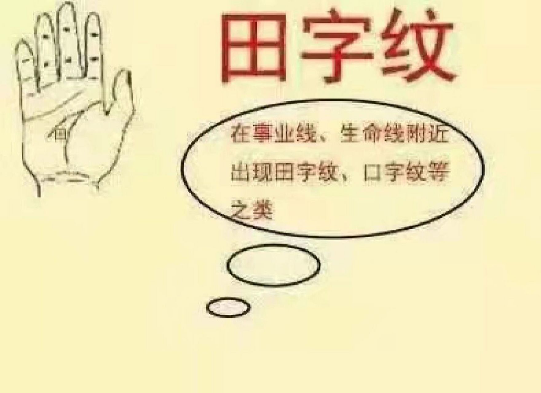 土星丘田字纹图片