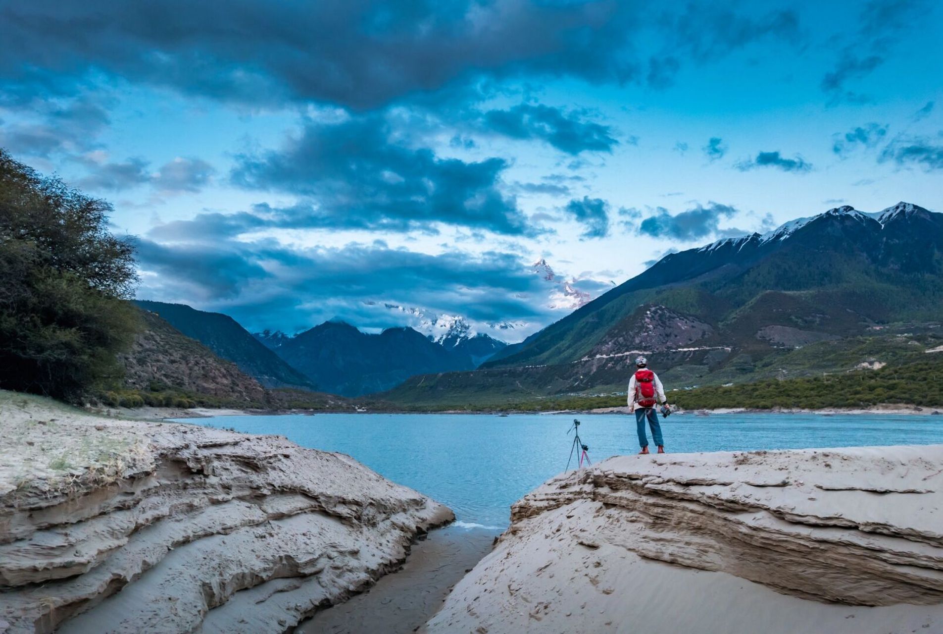 索松村|48小时全角度欣赏南迦巴瓦日照金山 阳光射穿我的双手, 银河埋