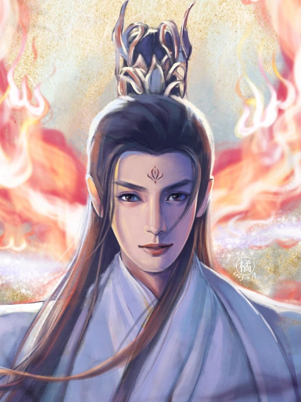 小魔神澹台烬97终于画完啦~06            	 不知不觉就画成宽