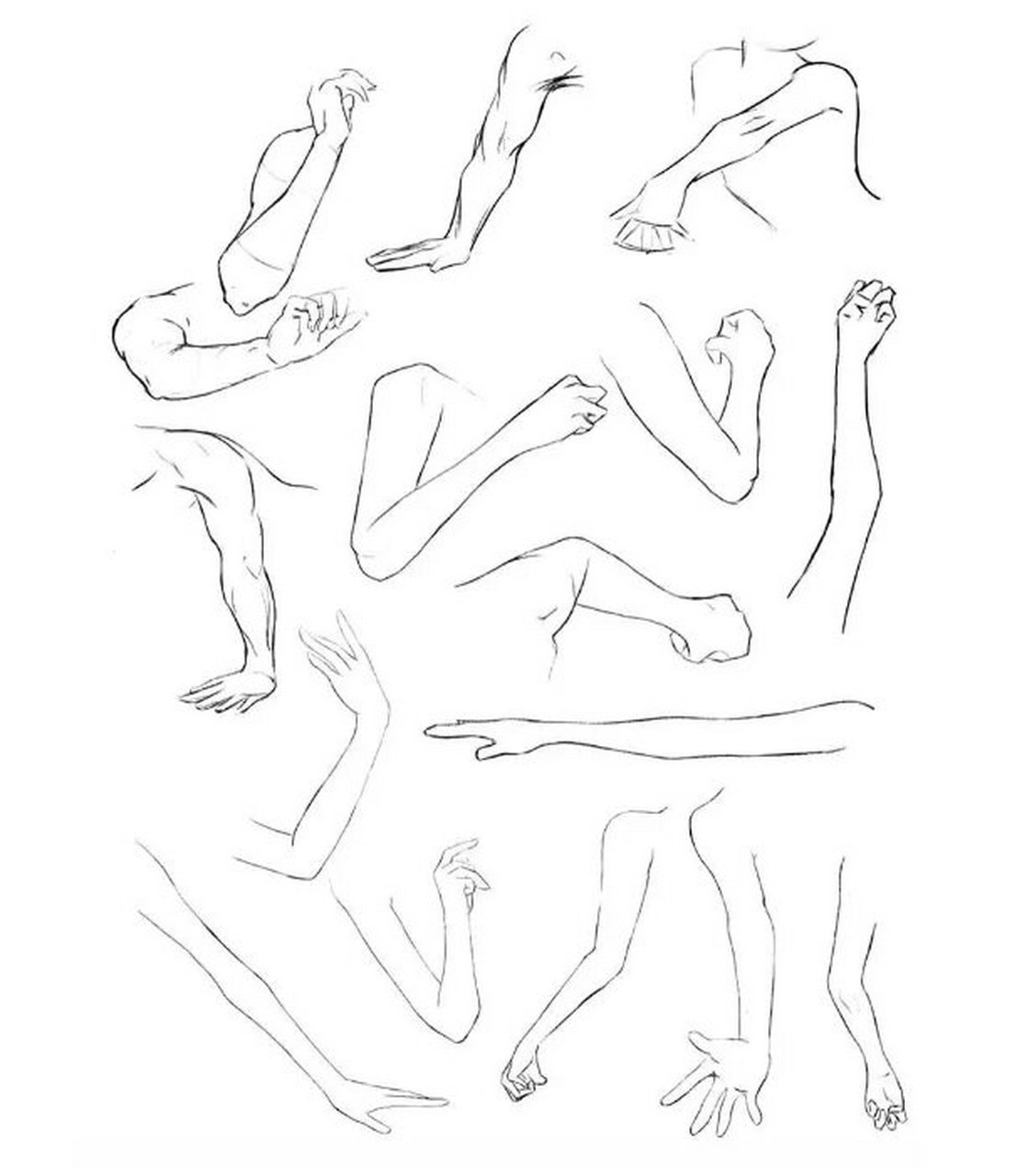 【板绘素材#手臂画法】 人物手臂怎么画?了解手部结构很重要!