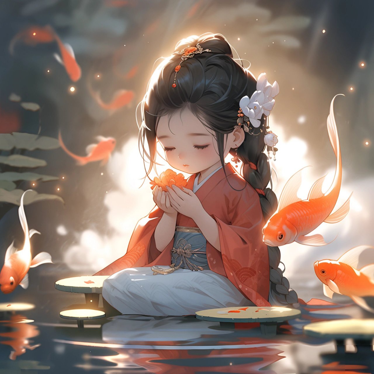 好运头像|锦鲤女孩