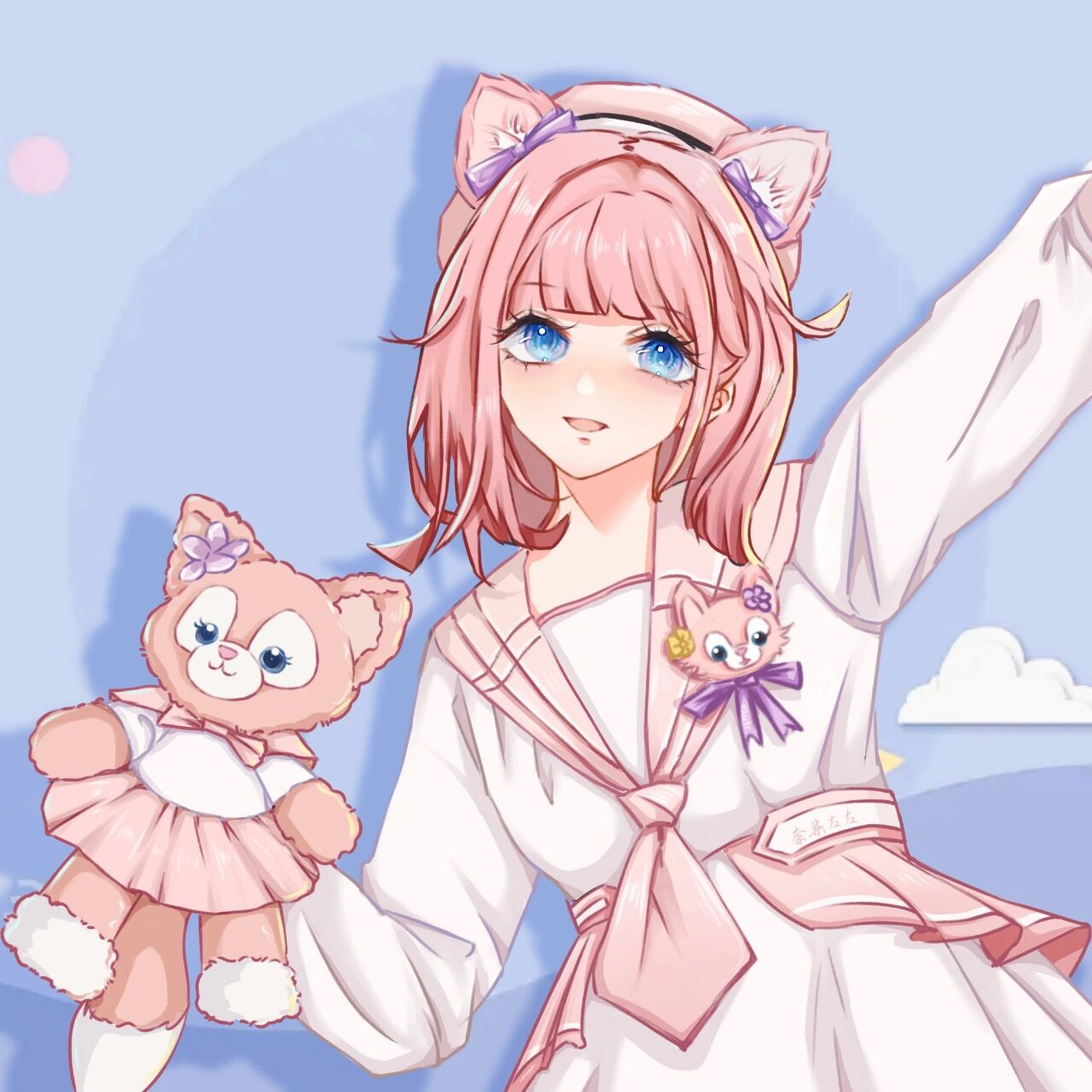 玲娜贝儿|迪士尼可爱头像 星黛露的闺蜜玲娜贝儿来啦 后面附了过程图