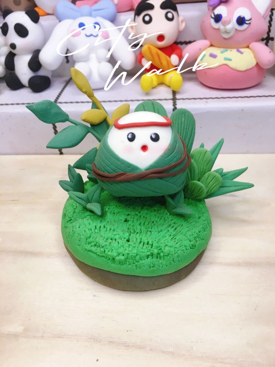 粘土手办端午节小粽子